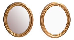 19th Century Oval Mirrors, Set of 2