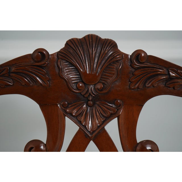 Set of 10 Mahogany Chippendale Dining Chairs For Sale - Image 17 of 18