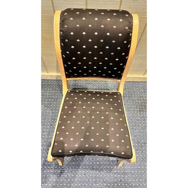 Black 1990s Century Furniture Whitewash Birch Dining Chairs - Set of 8 For Sale - Image 8 of 12