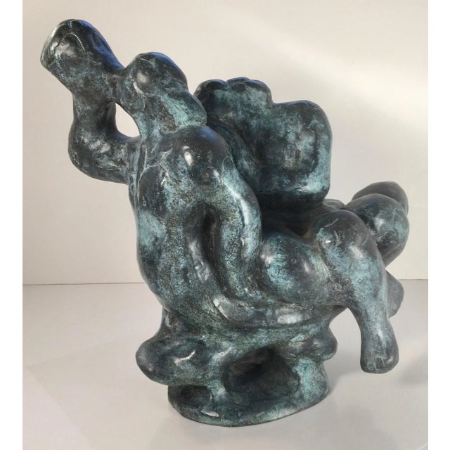 Circa 1961 Bronze Sculpture “Triton and Nereid” by Dutch Artist Nic Jonk - For Sale - Image 13 of 13