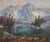 Robert Azensky is pleased to offer vivid mid century Original Oil painting of High Sierra Lake and Mountains A beautiful...