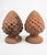 This striking pair of Italian terracotta finials features the classic Pigna (pinecone) motif, a traditional Mediterranean...