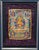 Antique 19th Century Tibetan Manjushri Thangka – Bodhisattva of Wisdom in Custom Silver Gilt Frame For Sale - Image 4 of 18