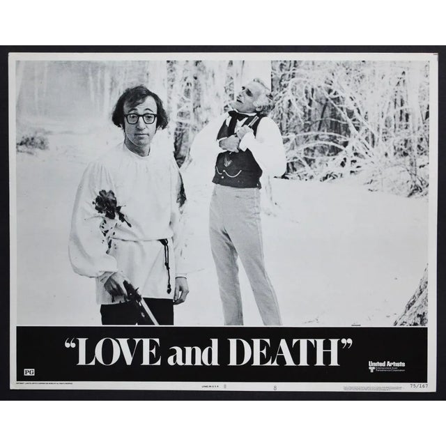 Original American Lobby Card of the Movie "LOVE and DEATH“ USA 1975 Director: Woody Allen, Actors/Stars:Woody Allen,...