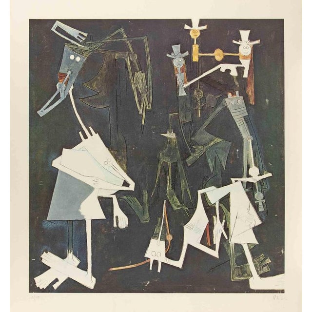 Modern Wifredo Lam, Untitled, 1970s, Lithograph For Sale - Image 3 of 3