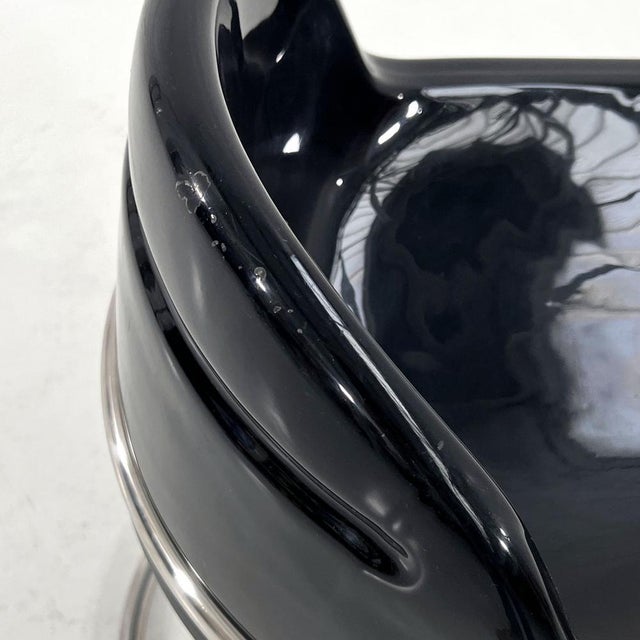 Black Orix Desk Chair by Vittorio Parigi and Nani Prina for Molteni, 1970s For Sale - Image 6 of 9