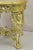 Vintage Art Deco Carved Female Dancer Silver Gold Round Coffee Side Table For Sale In Philadelphia - Image 6 of 12