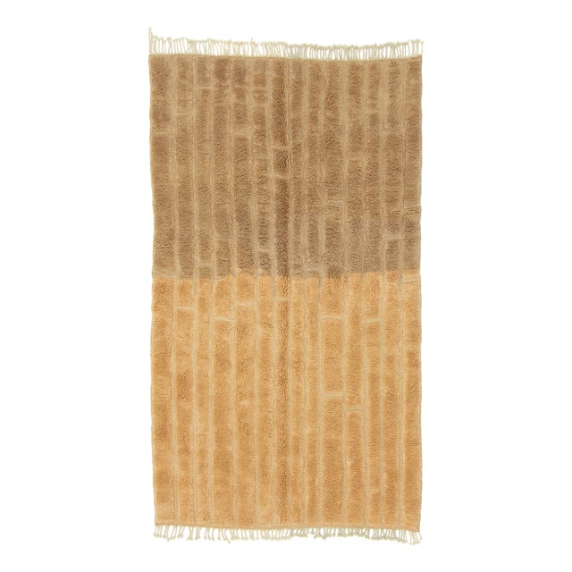 Hand-Knotted Wool Rug by Azele Studio For Sale