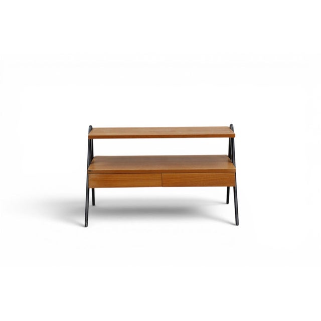 Mid 20th Century Mid 20th Century Swedish Modern Two Tier Hallway Chest With Drawers For Sale - Image 5 of 8