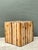 Vintage Natural Wood Block Accent Table For Sale - Image 14 of 18