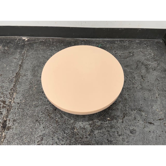 Modern Jonathan Adler Kit Blush Acrylic Dot Low Table For Sale - Image 3 of 12