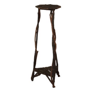 Adirondack Style Twig Plant Stand For Sale