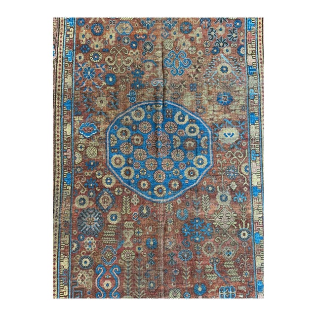 Heritage Elegance: 19th Century Samarkand Rug, 10.6' x 5.3' - Elevate your interior with a piece of American history. This...