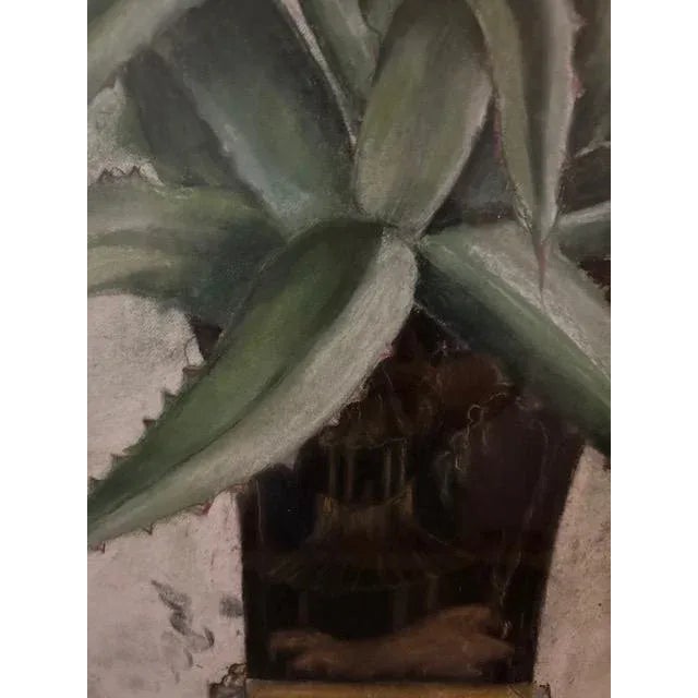 2020s Contemporary Drawing of an Aloe Plant With Pears For Sale - Image 5 of 5