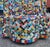 Multicolor Handmade Moroccan Mosaic Tile Fountain / Patchwork Style For Sale - Image 4 of 7