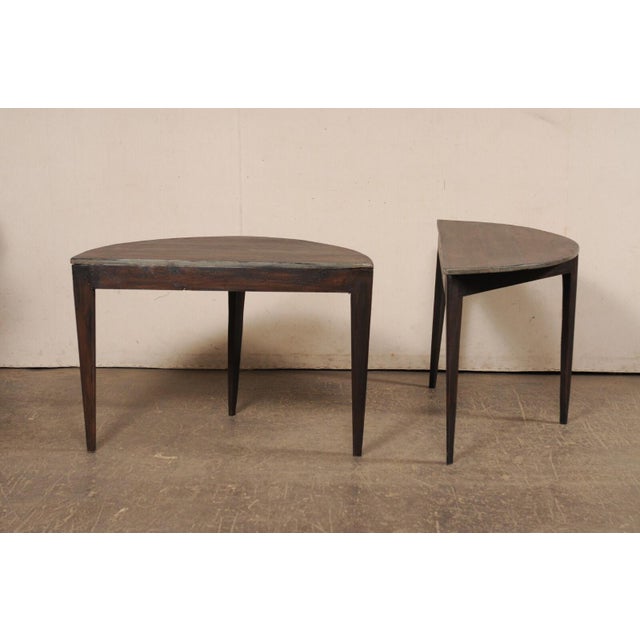 Pair Swedish Demi-Lunes (or Center Table) For Sale - Image 11 of 12