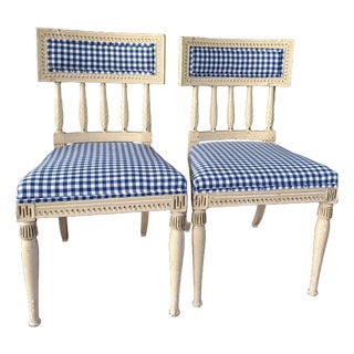 Antique Gustavian Side Chairs, 1850, Set of 2 For Sale