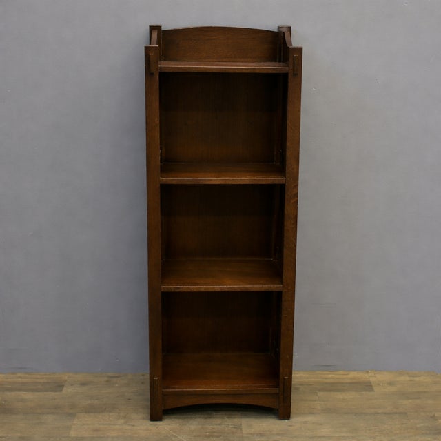 Mission / Arts and Crafts Style Open Bookcase - Model 5284 For Sale - Image 14 of 15