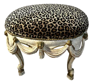 18th C. Hand Carved Wooden Stool