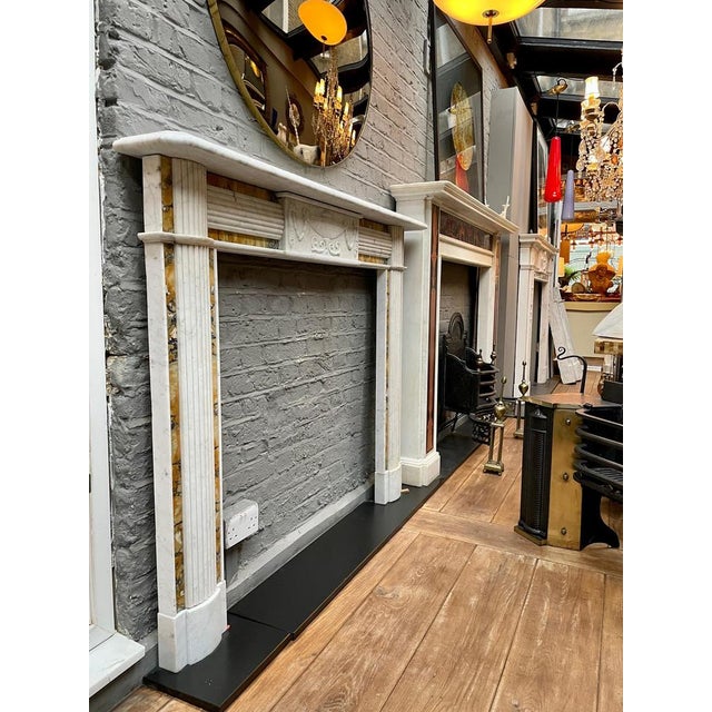 Antique Irish Regency Fireplace in Marble, 1830 For Sale - Image 4 of 14