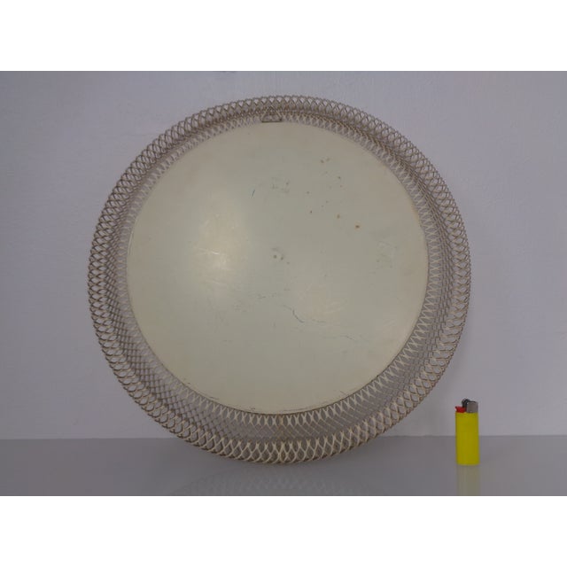 French Brass and Metal Mirror, 1960s For Sale - Image 6 of 11