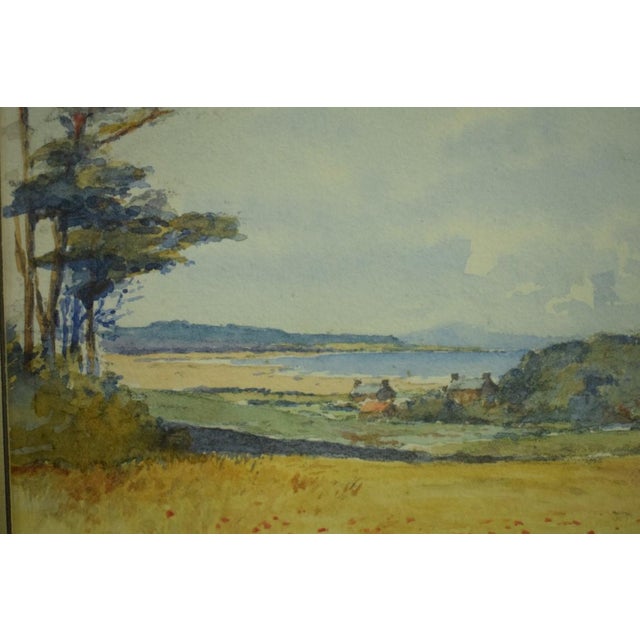 Mid 20th Century Scottish Belhaven Dunbar Landscape Watercolour For Sale In New York - Image 6 of 6