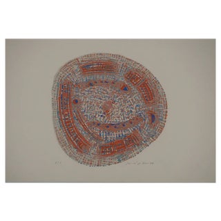 Seund Ja Rhee, Circle of Life, Original Wood Engraving For Sale