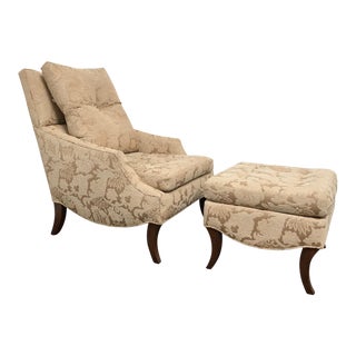 RJones Brighton Lounge Chair & Ottoman For Sale