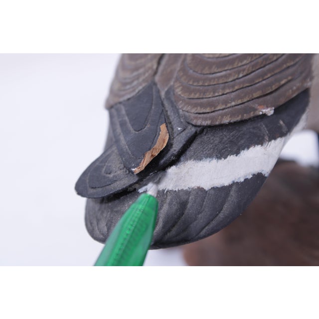 William Porterfield Carved Wood Canadian Goose For Sale - Image 11 of 15