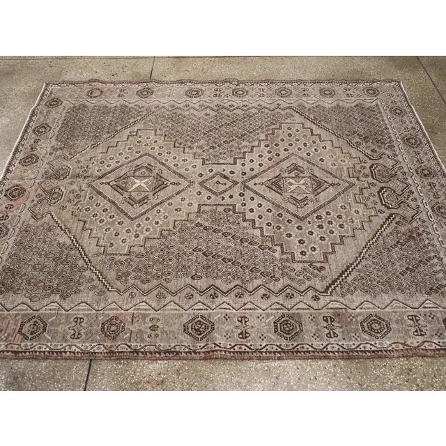 Galerie Shabab Collection Mid-20th Century Persian Afshar Accent Rug For Sale - Image 4 of 8