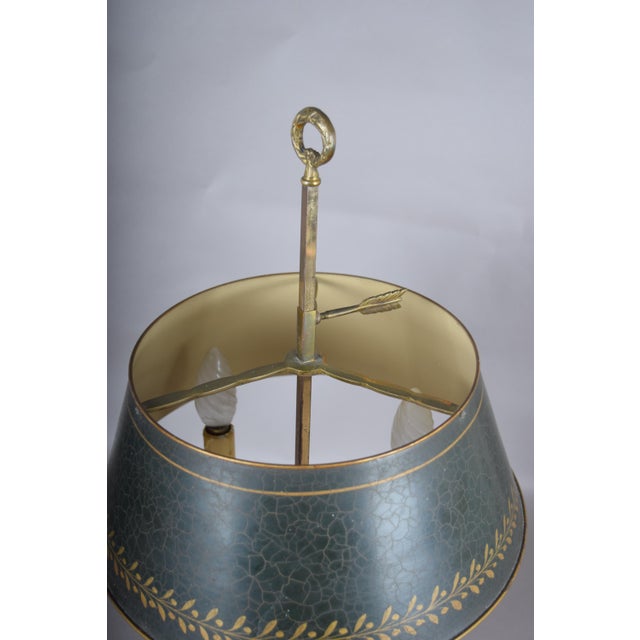 Antique Empire Bronze Bouillotte Lamp with Swan Motifs, 1910s For Sale - Image 12 of 16