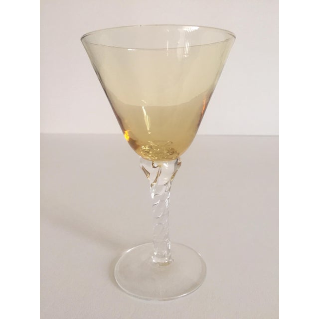 Vintage MidCentury Modern Multicolor Martini Glasses Set of 4 Chairish