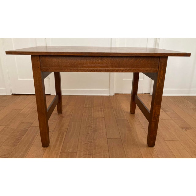 Stickley Stickley Gus Library Table (With Secret Compartments!) For Sale - Image 4 of 9