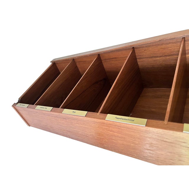 Large Vintage Storage Shelf in Teak, 1960s For Sale - Image 9 of 11