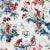 Sample- Schumacher Plaisirs De La Chine Fabric in Bleu & Rouge For Sale
