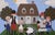Vintage Donna Moses Peasant Folk Art Family Portrait Painting For Sale - Image 4 of 8