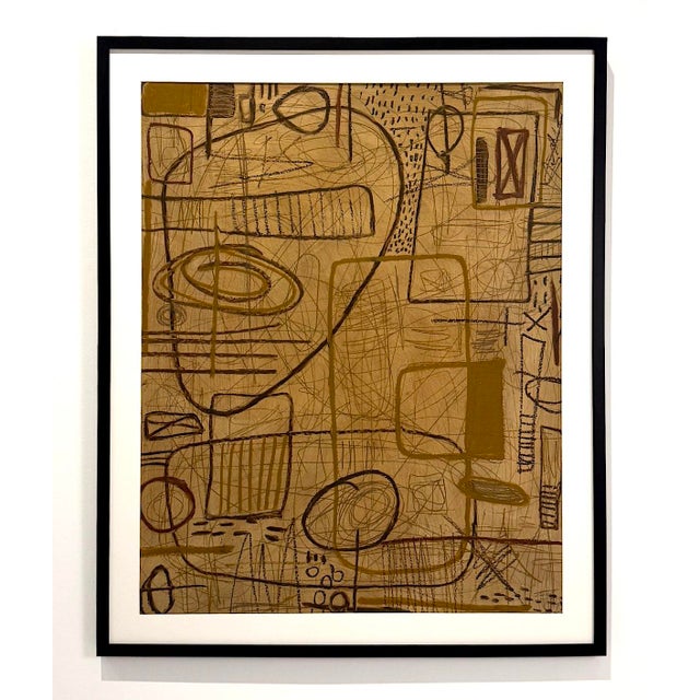 Field Notes II By Murray Duncan Mixed media on paper Size: 32" × 44" Unframed, signed A richly layered mixed-media...