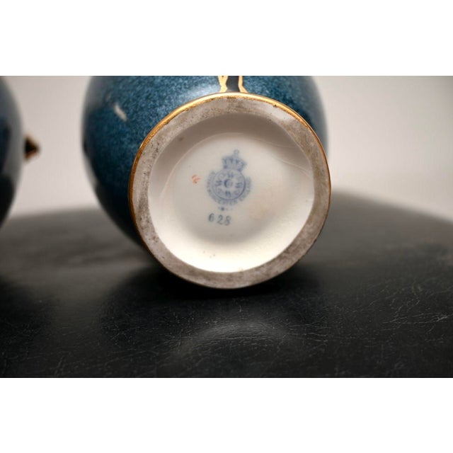 Antique Art Nouveau Vases from Royal Worcester, 1890, Set of 2 For Sale - Image 10 of 11