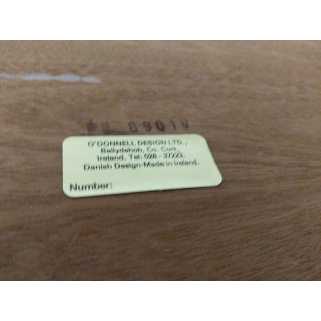 Set of Vintage Mid Century Modern Teak Nesting Tables by O'Donnell For Sale - Image 4 of 9