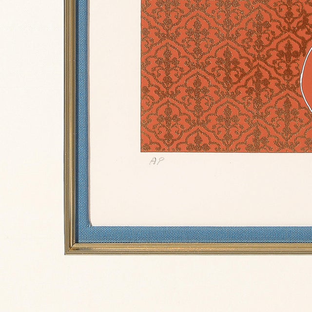 Drawing/Sketching Materials Art Deco Serigraph Entitled "Curtain" Signed Erté For Sale - Image 7 of 11