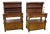 Wooden Credenzas with Carved Legs and Doors, Set of 2 For Sale