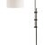 Traditional Regina Andrew Arc Steel Floor Lamp with Fabric Shade, Oil Rubbed Bronze For Sale - Image 3 of 6