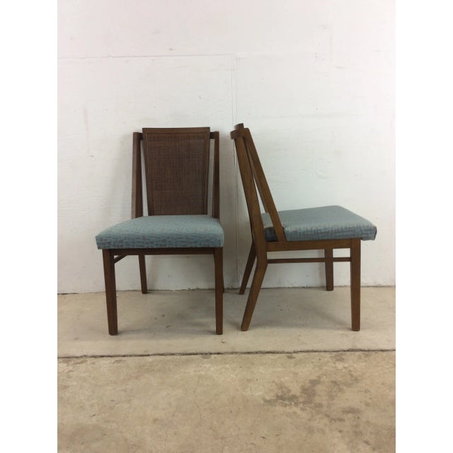 Mid-Century Modern Set of 4 Mid Century Modern Cane Back Dining Chairs by Drexel For Sale - Image 3 of 13