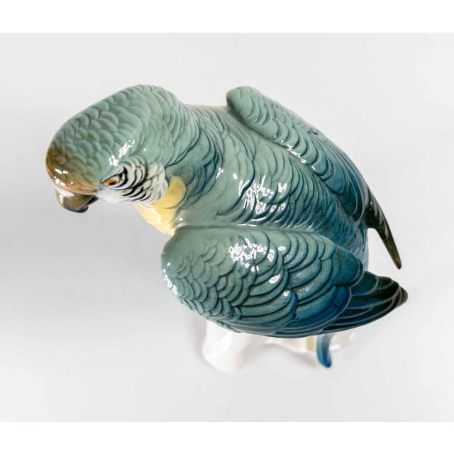 Ceramic 19th Century German Porcelain Macaw or Parrot Type Figure by Karl Ens For Sale - Image 7 of 11