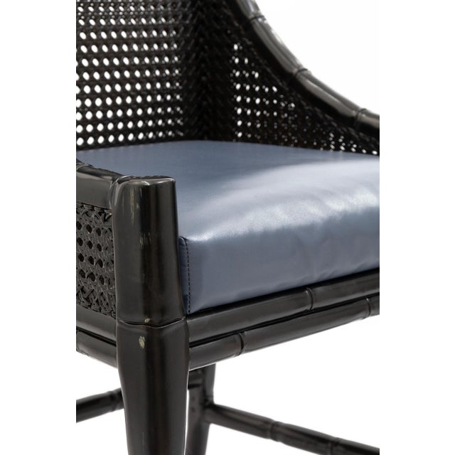 Black Set of 5 Carolina Rustica Palecek China Bay Barstools For Sale - Image 8 of 9
