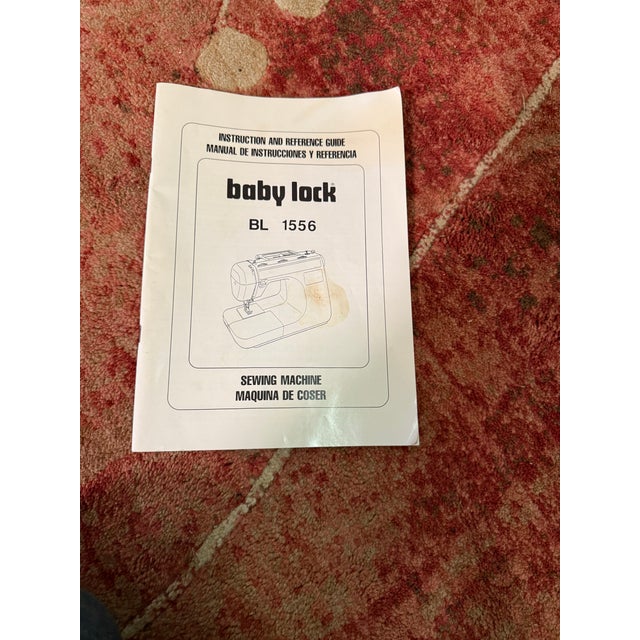 1990s Vintage Baby Lock Bl155 Sewing Machine With Manual - Clean & Ready to Sew! For Sale - Image 5 of 5
