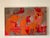 Abstract Vintage Abstract Expressionist Orange & Red Mixed Media Painting For Sale - Image 3 of 10