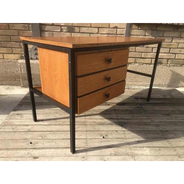 Mid-Century Modern Mid-Century German Modern Teak Desk from Elco, 1950s For Sale - Image 3 of 12