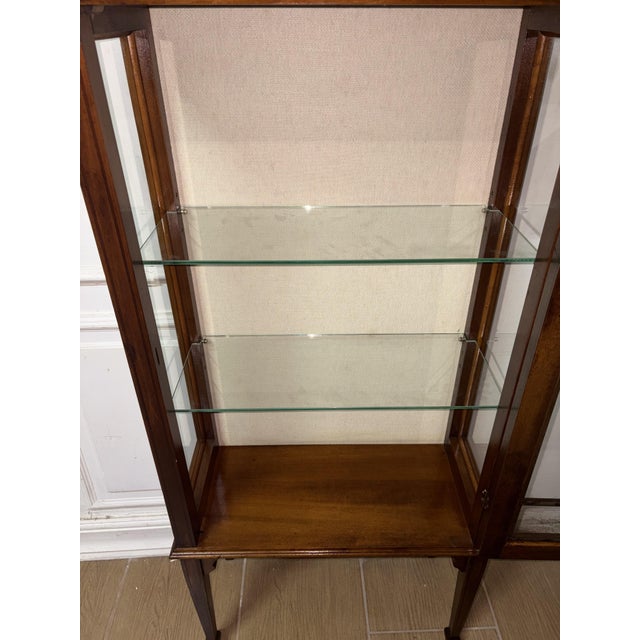 Vintage Mahogany Display Cabinet, 1950 For Sale - Image 10 of 11