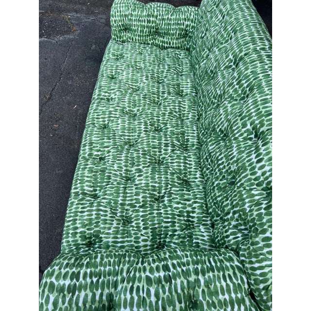 Wood George Smith Tufted Sofa For Sale - Image 7 of 9